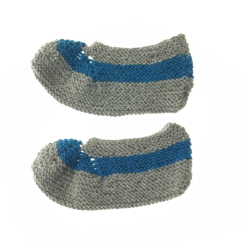 Strikkede hjemmesko til børn (str. 19 cm)