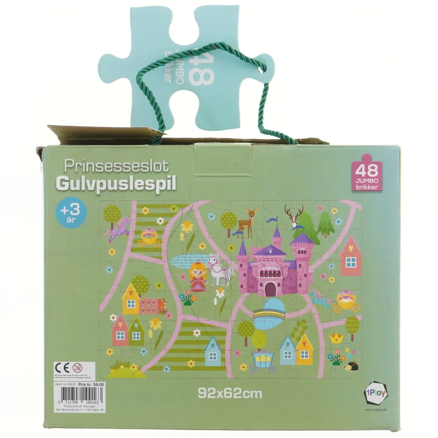 Prinsesseslot gulvpuslespil fra Conzept (str. 48 brikker cm)