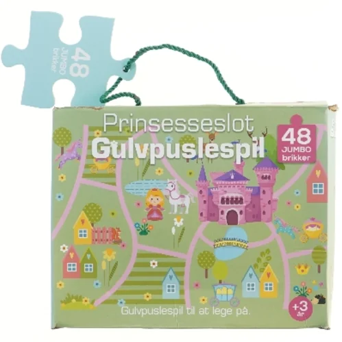 Prinsesseslot gulvpuslespil fra Conzept (str. 48 brikker cm)