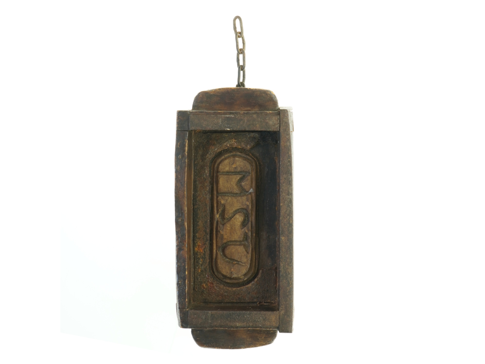 Antikt trææske (str. 32 x 14 cm)