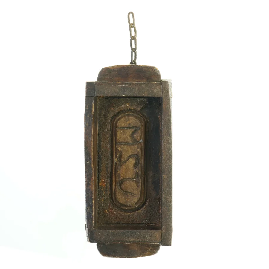 Antikt trææske (str. 32 x 14 cm)