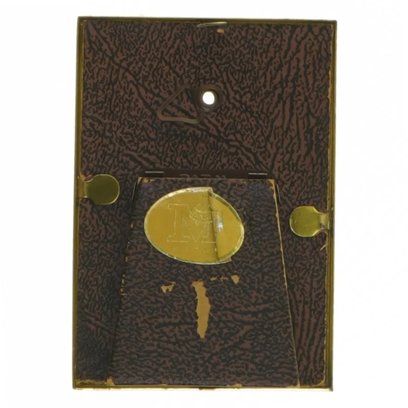 Lille gylden billedramme (str. 9,5x7 cm)