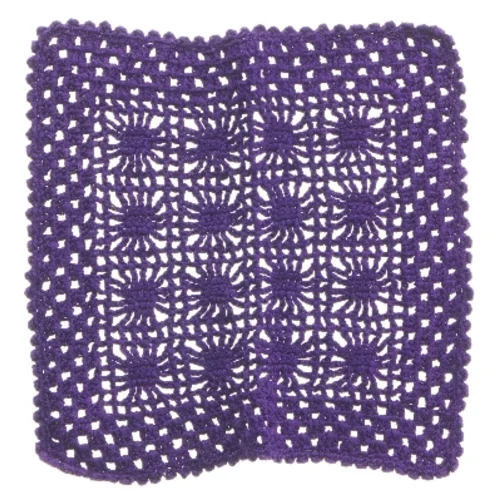 Hæklede bomulds servietter (str. 20x21 cm)