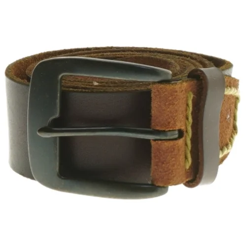 Brun læderbælte (str. 115 cm)