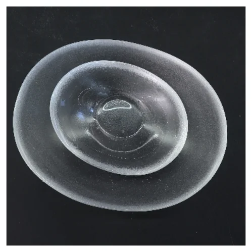 2 klare glasskåle (str. 2 stk 19x13 cm)