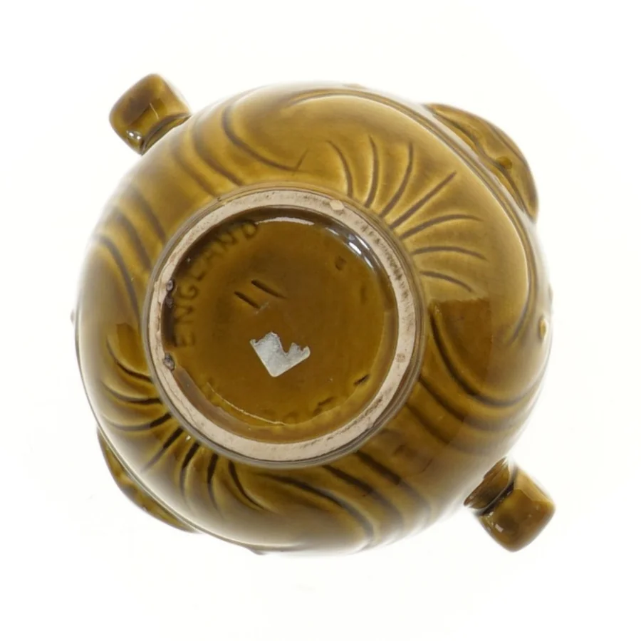 Keramisk krukke med låg (str. 14x17 cm)