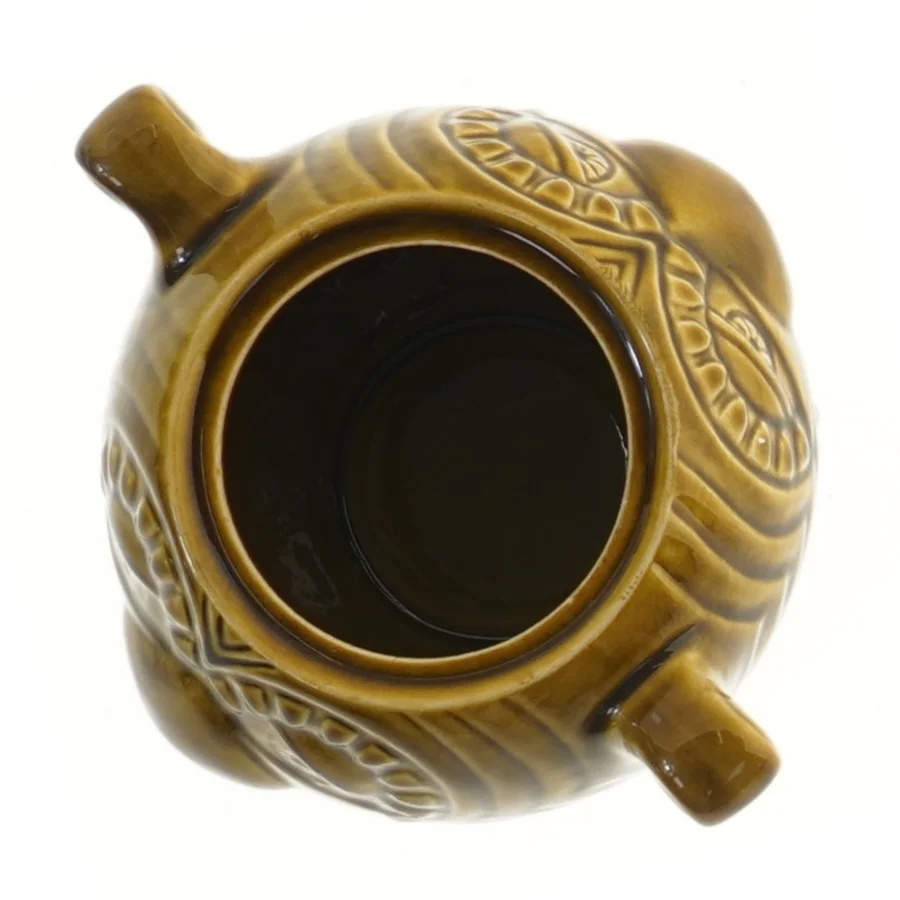 Keramisk krukke med låg (str. 14x17 cm)