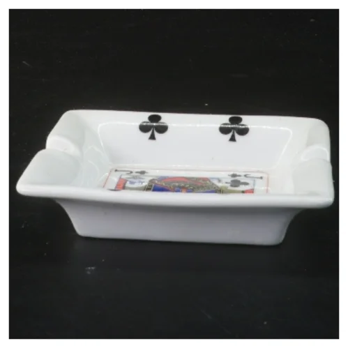 Askebæger med spillekortdesign (str. 12x10 cm)