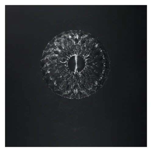 Glas skål med mønster (str. Ø 20 cm)