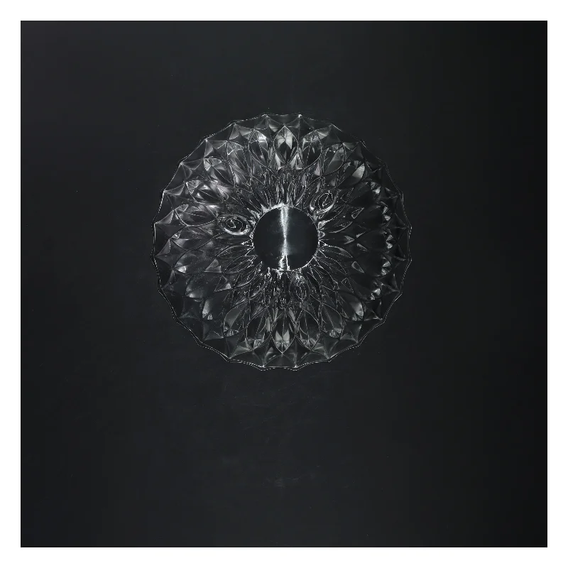 Glas skål med mønster (str. Ø 20 cm)