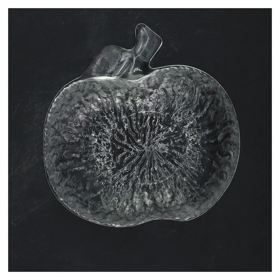 Glasfad formet som æble (str. 13 cm)