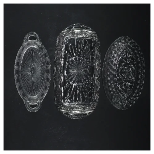 Sæt med glaskåle, 3 stk (str. 12, 14 og 18 cm)