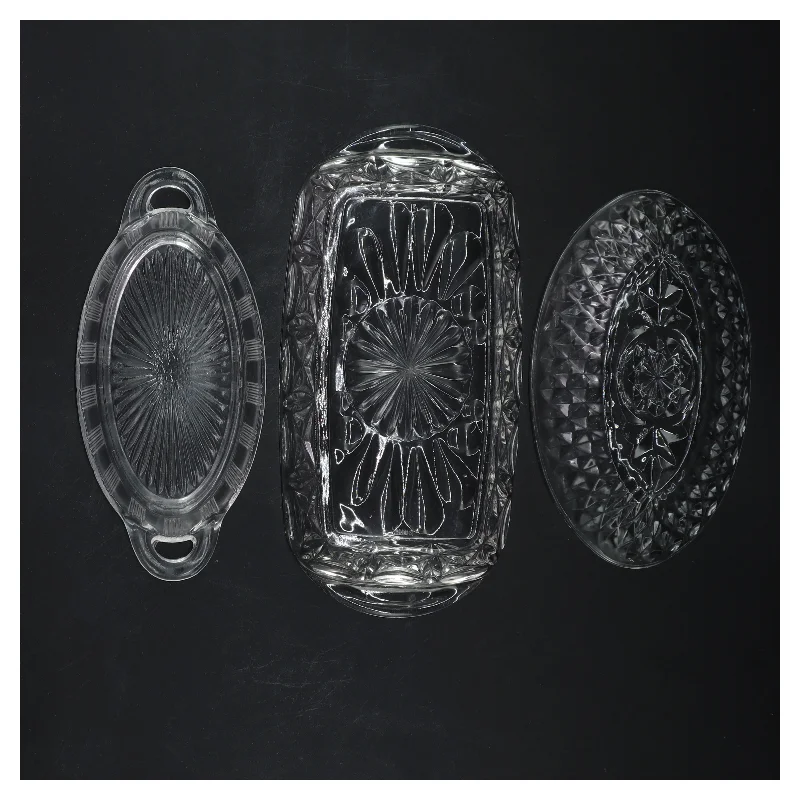 Sæt med glaskåle, 3 stk (str. 12, 14 og 18 cm)