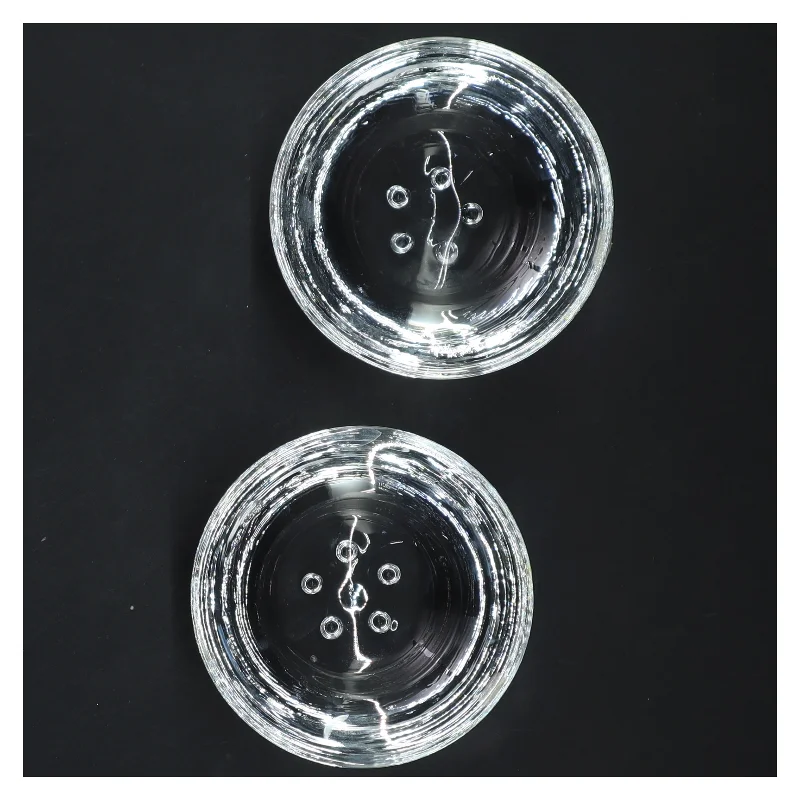 Glas fyrfadslys holdere (str. 9x4 cm)