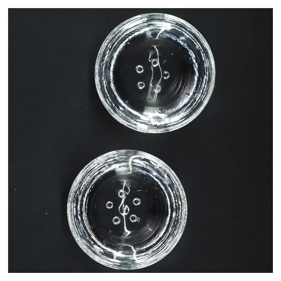 Glas fyrfadslys holdere (str. 9x4 cm)