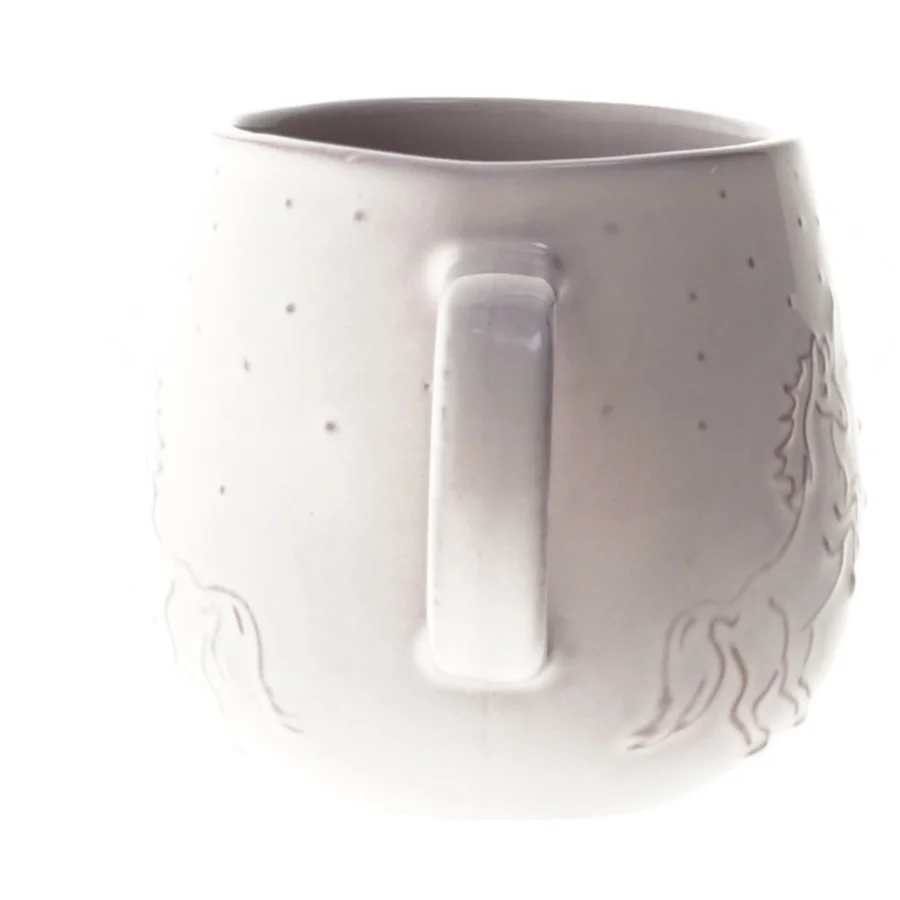 Keramikkrus med enhjørningmotiv (str. 8x9 cm)