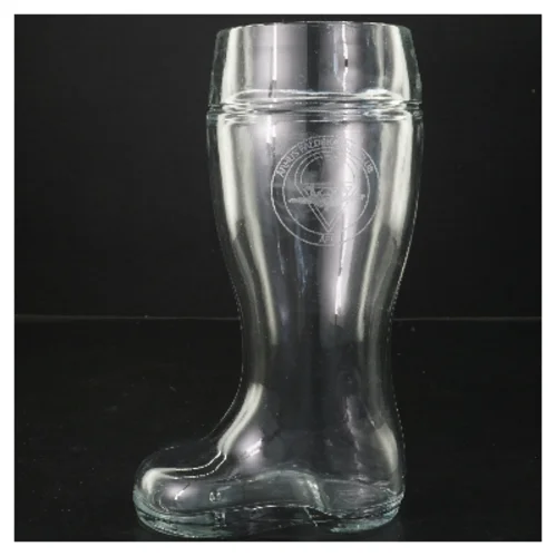 Glas formet som en støvle (str. Ø 10 cm længde 25 cm)