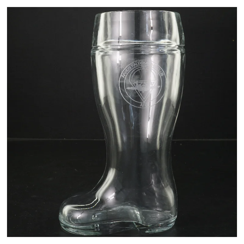 Glas formet som en støvle (str. Ø 10 cm længde 25 cm)