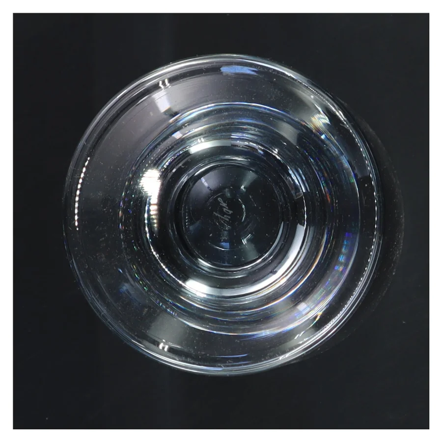 Glas med gravering (str. Ø 9,5 cm længde 16,5 cm)