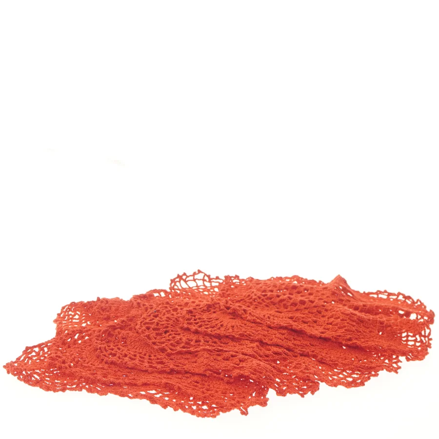 Røde hæklede servietter (str. 6 styk, 24x22 cm)