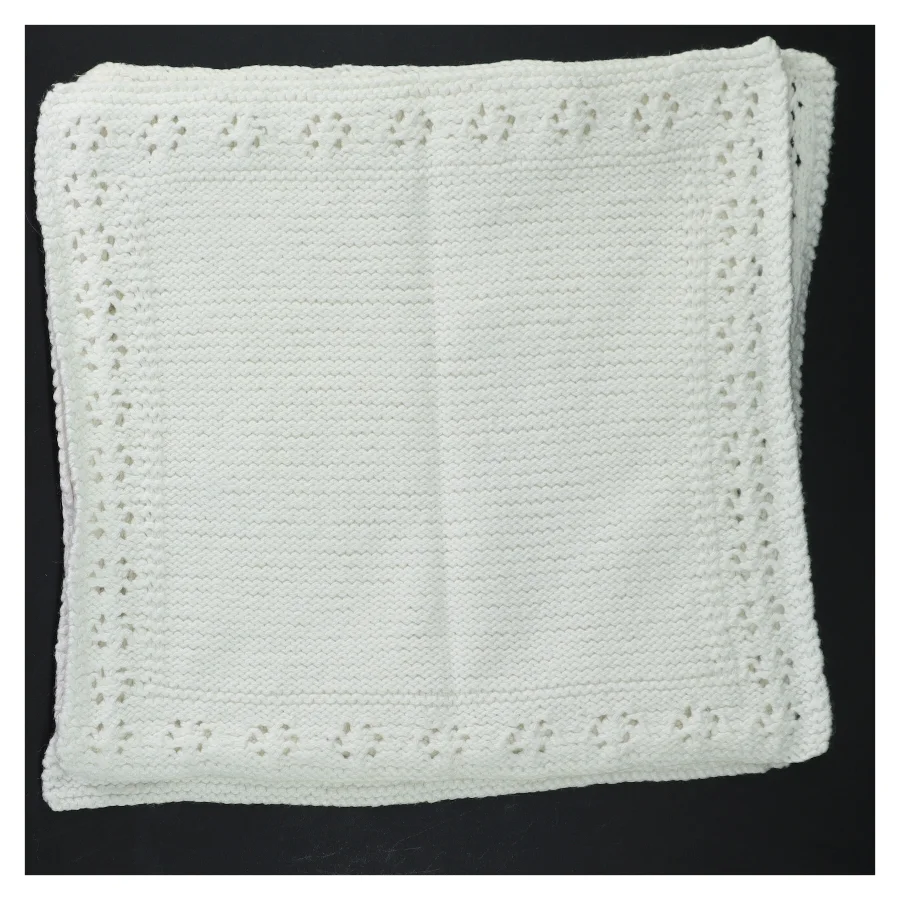 Strikkede bomulds servietter (str. 4 styk, 27x24 cm)