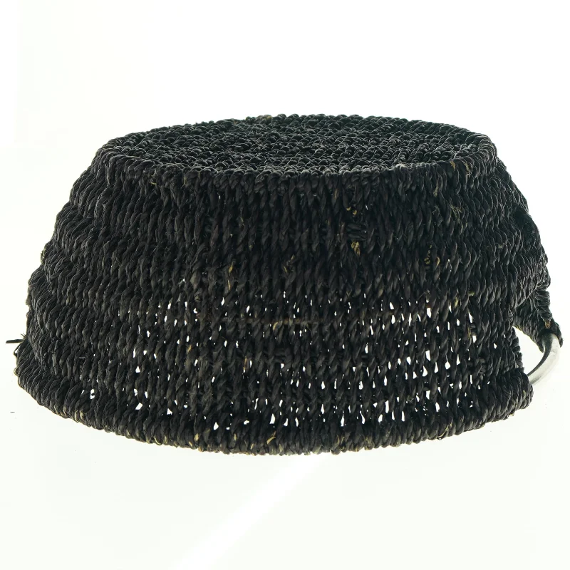 Hæklet kurv med håndtag (str. Ø. 28 cm)