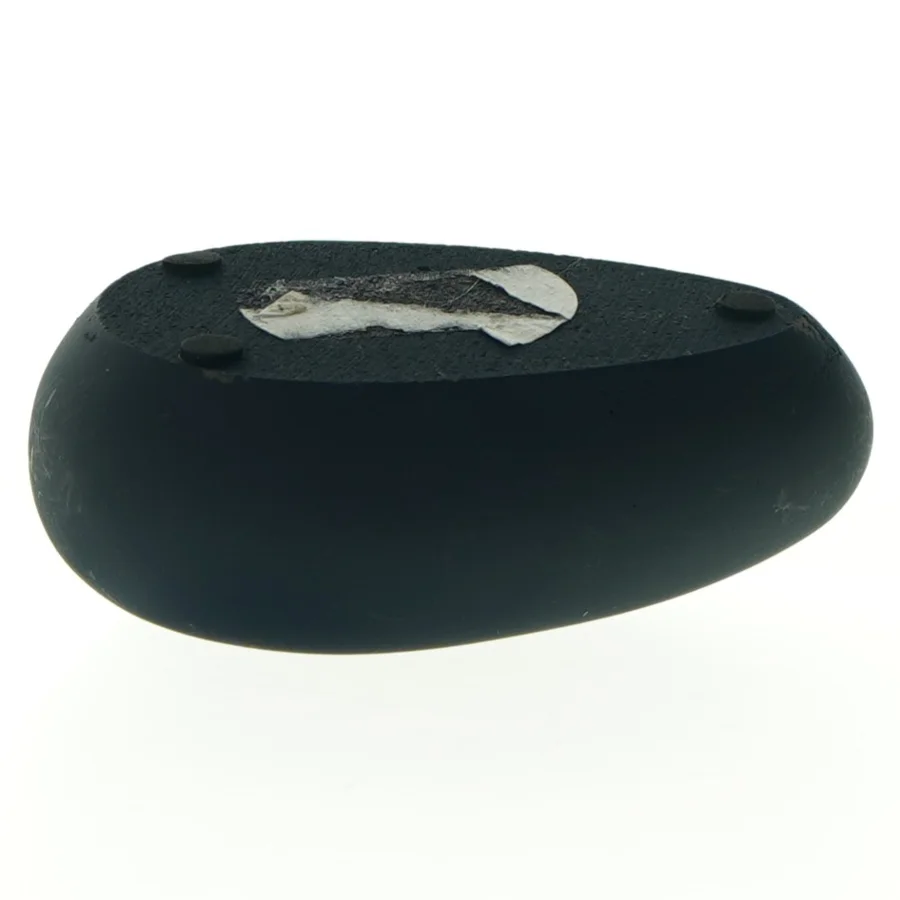 Sort keramisk lysestage (str. 11. x. 8 cm)