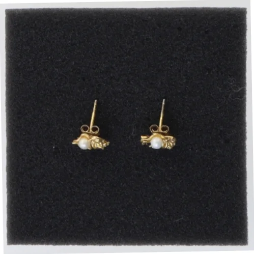 Flora Danica halskæde og øreringe fra Flora Danica (str. 45 cm 1 cm)