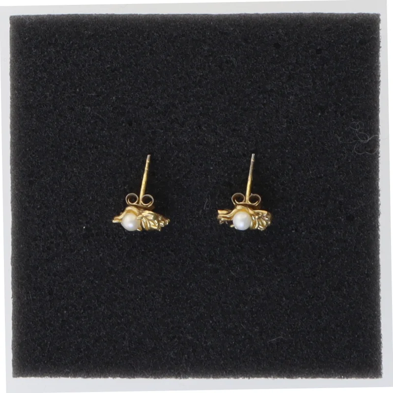 Flora Danica halskæde og øreringe fra Flora Danica (str. 45 cm 1 cm)