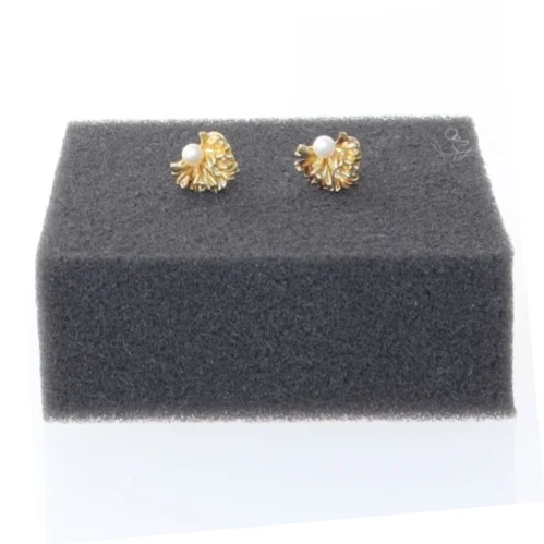 Flora Danica halskæde og øreringe fra Flora Danica (str. 45 cm 1 cm)