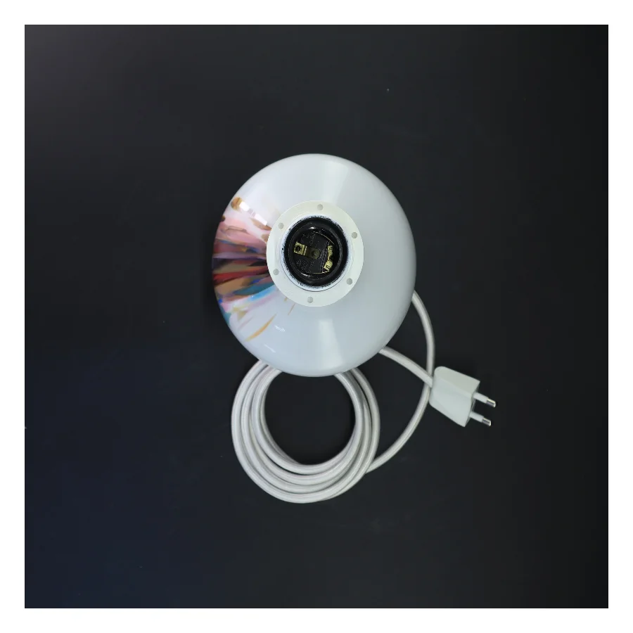 Glasbordlampe (str. 28 cm)