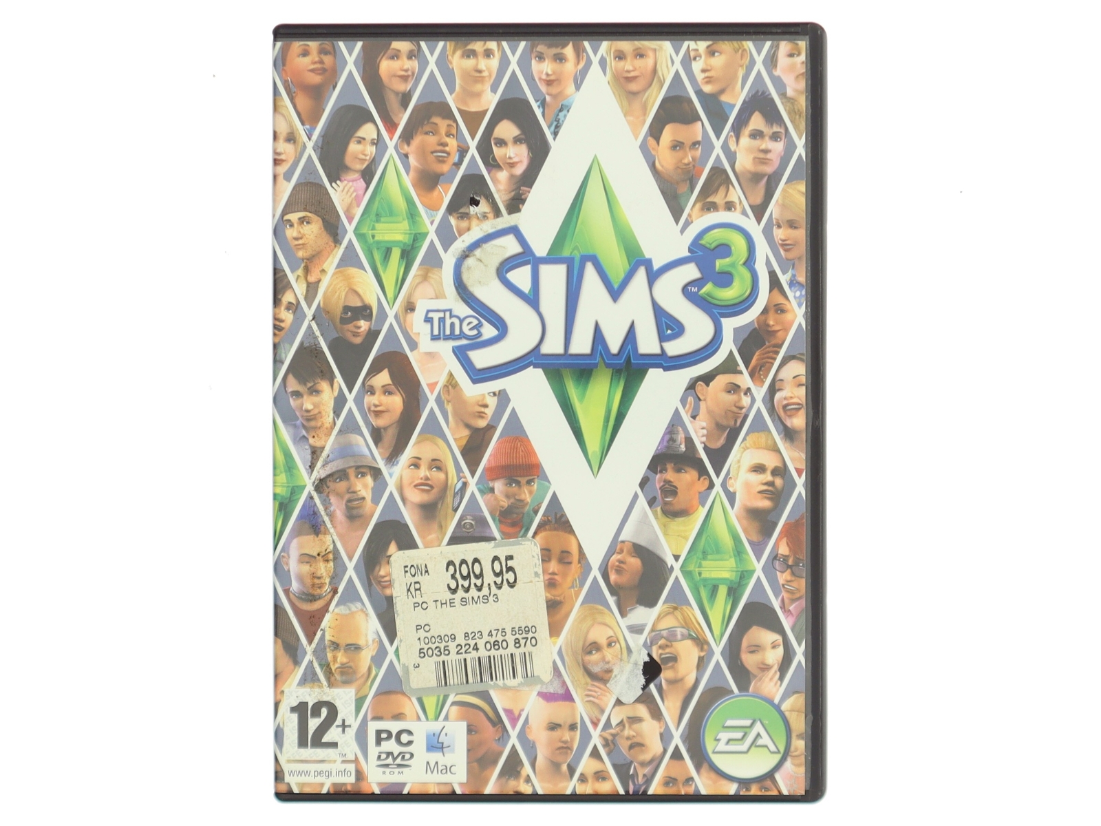 The Sims 3 PC spil fra Electronic Arts (str. Standard DVD-størrelse)