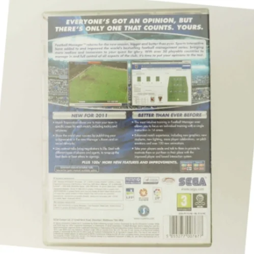 Football Manager 2011 PC/Mac Spil fra SEGA
