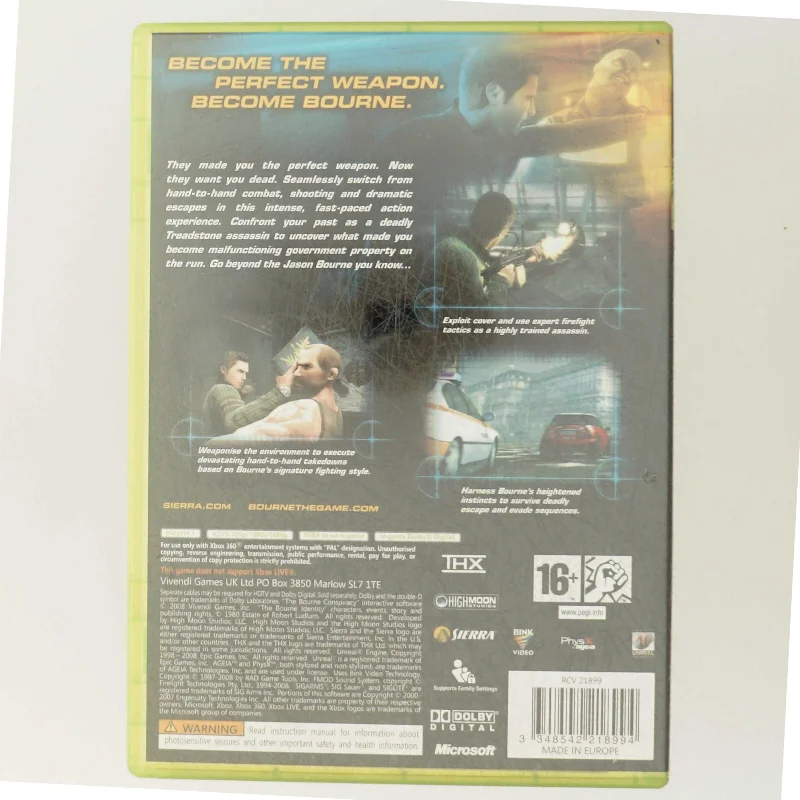 Robert Ludlum's The Bourne Conspiracy til Xbox 360 fra Sierra