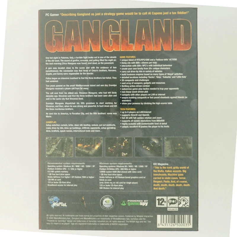 Gangland PC Spil fra Whiptail Interactive