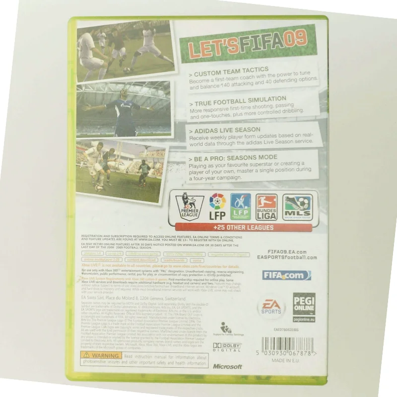 FIFA 09 Xbox 360 spil fra EA Sports