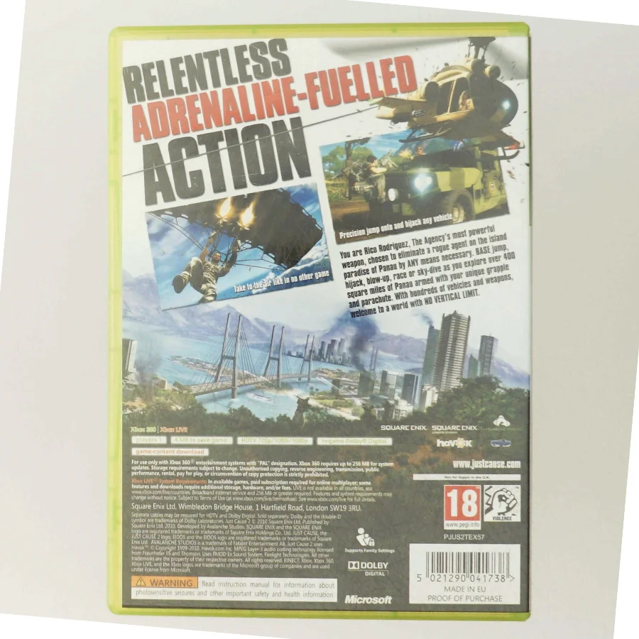 Just Cause 2 Xbox 360 spil fra Square Enix