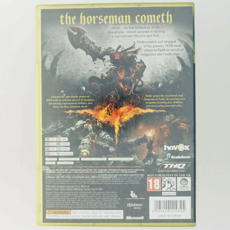 Darksiders: Wrath of War fra X Box