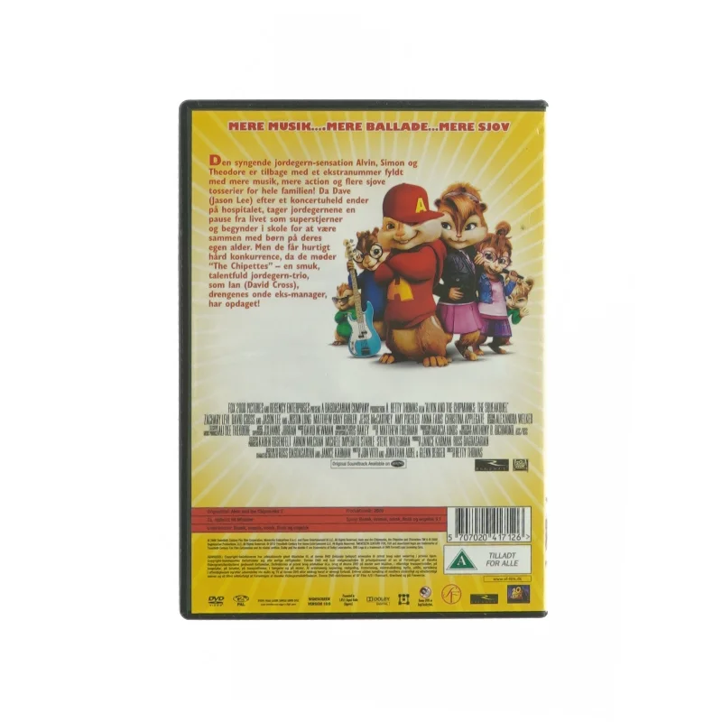 Alvin og de frække jordegern 2 (DVD)