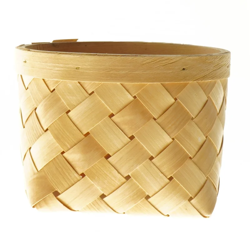 Flettet kurv (str. Ø 17 cm længde 12 cm)