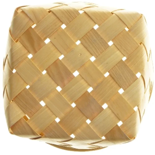 Flettet kurv (str. Ø 17 cm længde 12 cm)