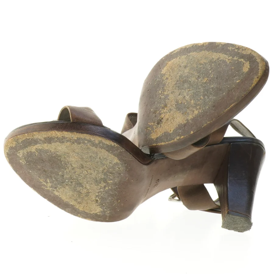 BrintS brune stilet sandaler (str. 39 )