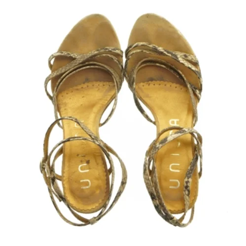 Unisa højhælede slangeskindssandaler (str. 39 )