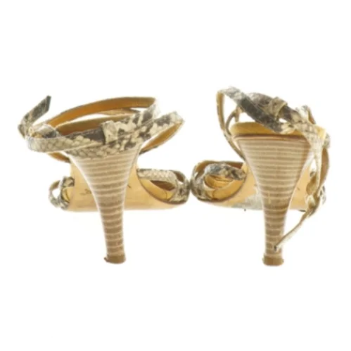 Unisa højhælede slangeskindssandaler (str. 39 )