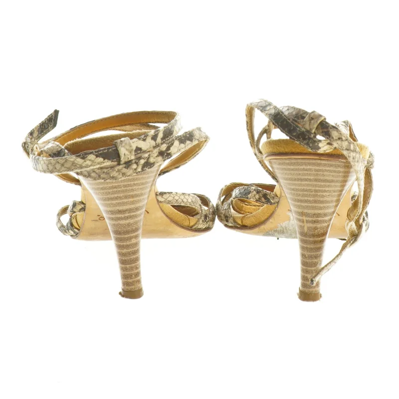 Unisa højhælede slangeskindssandaler (str. 39 )