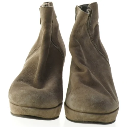 Gardenia brune støvletter med kilehæl (str. 40 )