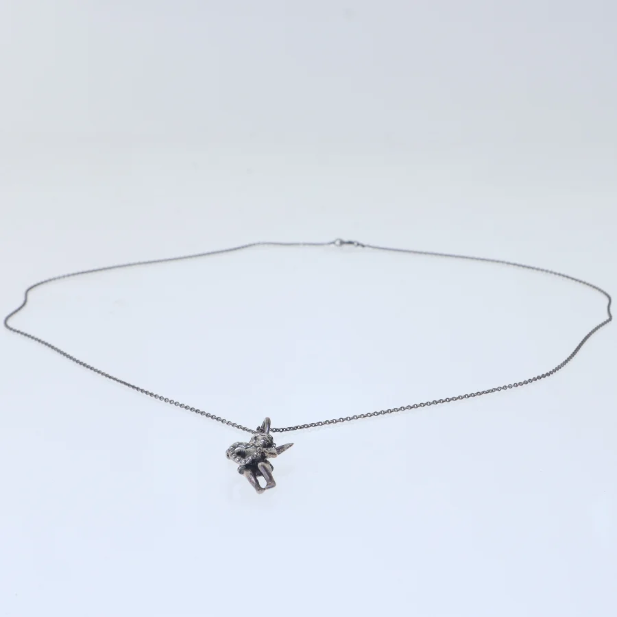Sølvhalskæde med engle / engel vedhæng (str. 64 cm)