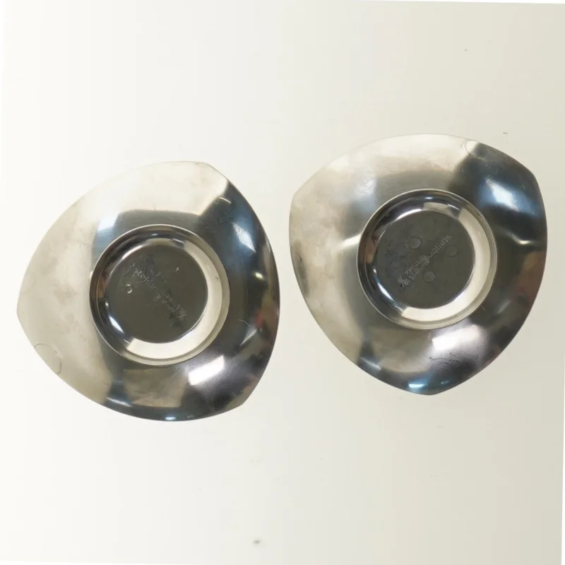 Rustfri stål lysestager fra Stelton (str. Ø 9,5 cm)