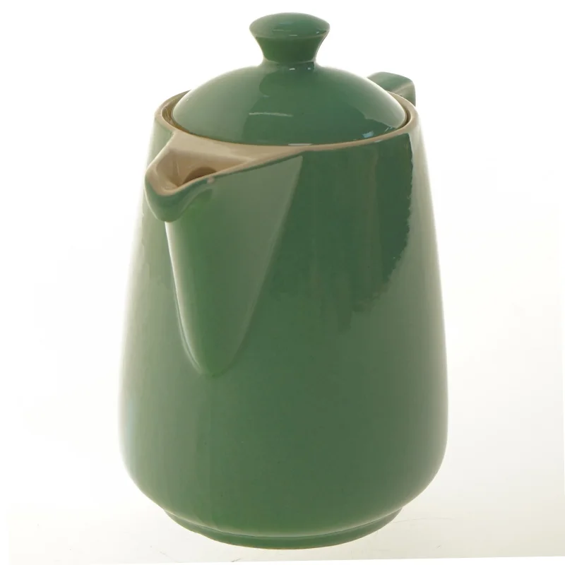 Grøn vintage kaffekande (str. Ø 11,5x18 cm)