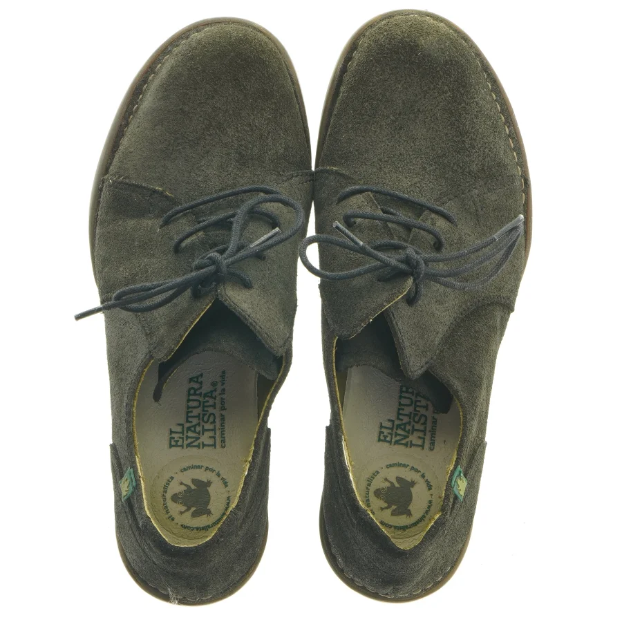 El Natura Lista sort snøresko med hæl (str. 39 )